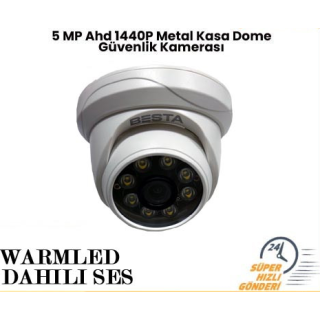 5MP AHD 1440P WARM LED Dome Güvenlik Kamerası RML-9423W