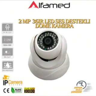 5MP IP POE WARM LED Dahili Mikrofonlu Dome Kamera RML-5250WB
