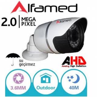 2MP 1080P 36 Led AHD Metal Kasa Güvenlik Kamerası
