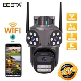 3MP Dış Mekan 256GB Wireless Kablosuz PTZ Güvenlik Kamerası